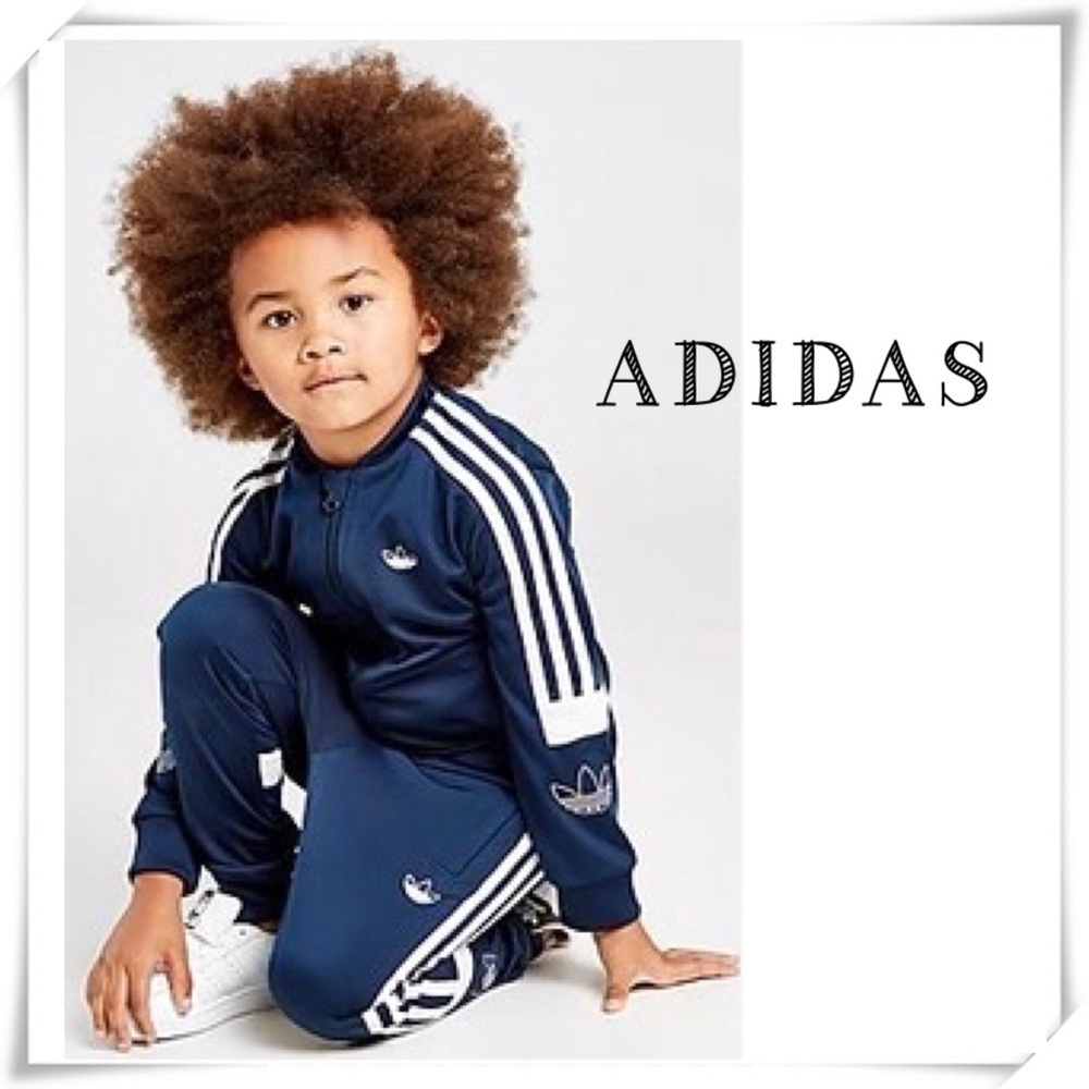 Adidas Originals Spirit Superstar Tracksuit in Blue Kids
